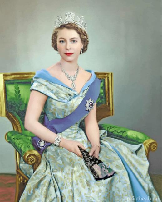 Beautiful Queen Elizabeth Painting By Numbers Kits