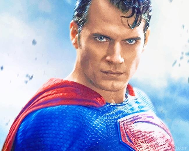 Superman Henry Cavill Painting By Numbers Kits