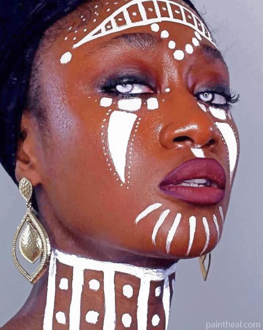 Traditional Tribal African Painting By Numbers Kits