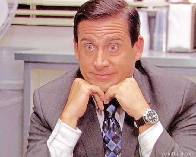 Surprised Face Michael Scott The Office Painting By Numbers Kits