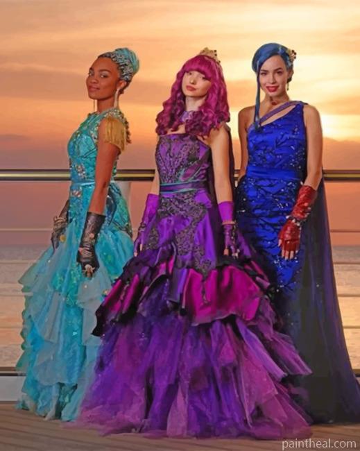 Descendants Girls Painting By Numbers Kits