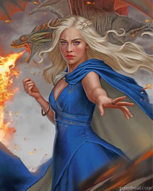 Aesthetic Daenerys Targaryen Painting By Numbers Kits