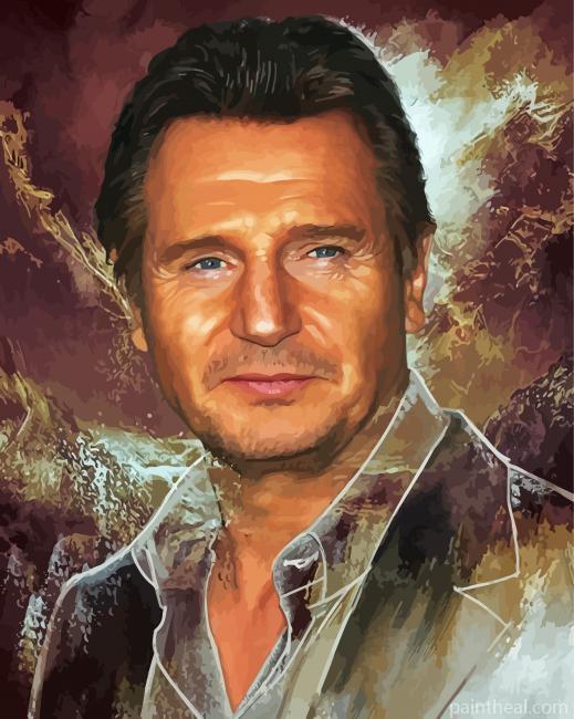 Liam Neeson Art Painting By Numbers Kits