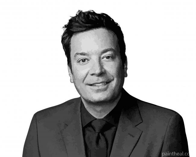 Black And White Jimmy Fallon Painting By Numbers Kits