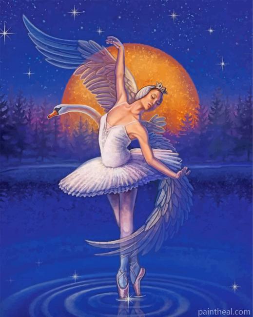 Swan Lake Painting By Numbers Kits