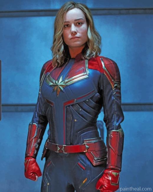 Captain Marvel Woman Painting By Numbers Kits