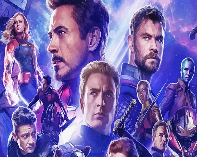 Avengers Endgame Painting By Numbers Kits