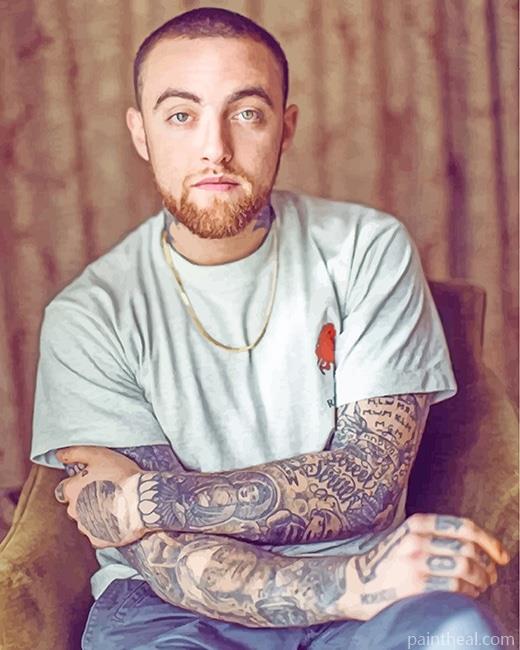 Rapper Mac Miller Painting By Numbers Kits
