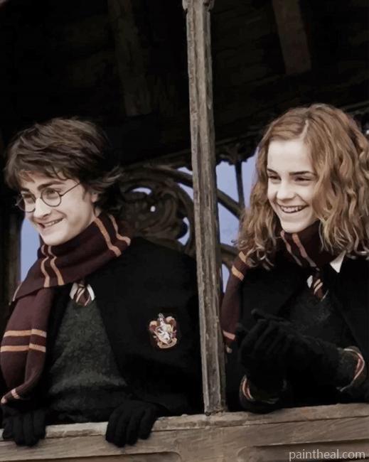 Harry Potter With Hermione Painting By Numbers Kits