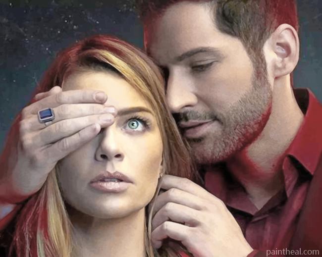 Lucifer And Chloe Painting By Numbers Kits