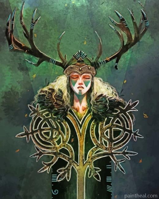 Celtic Goddess Painting By Numbers Kits