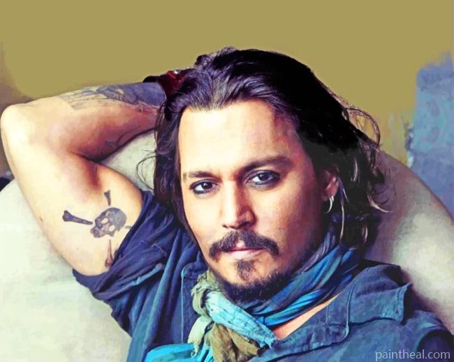 Johnny Depp Tattoo Painting By Numbers Kits