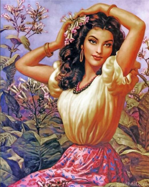 Mexican Woman By Diego Rivera Painting By Numbers Kits