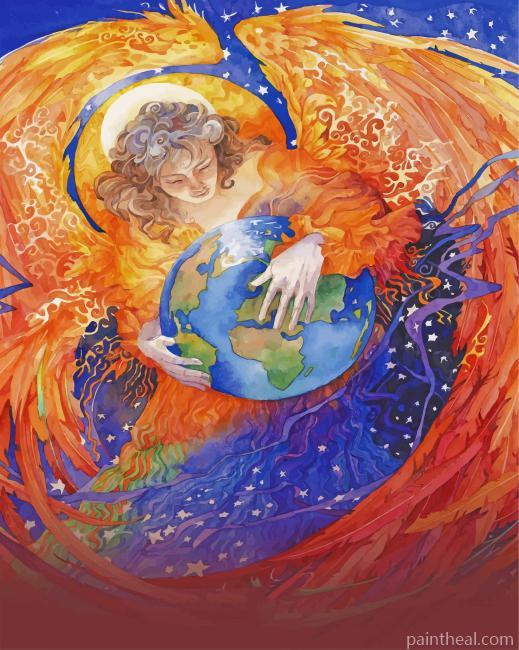 Aesthetic Earth Painting By Numbers Kits