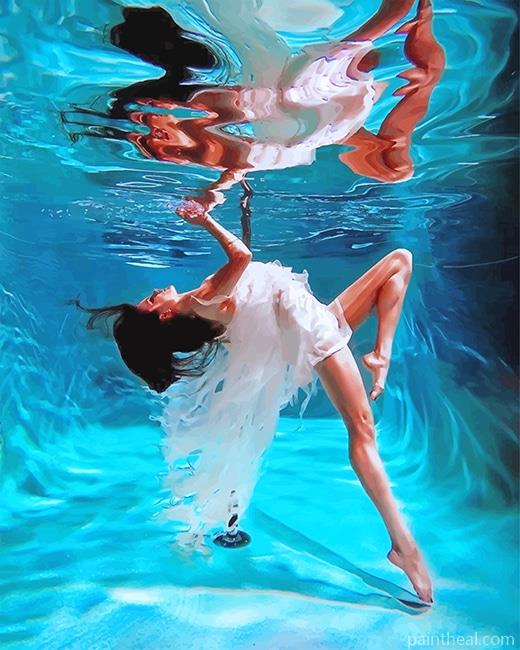 Lady dancing in the Water Painting By Numbers Kits