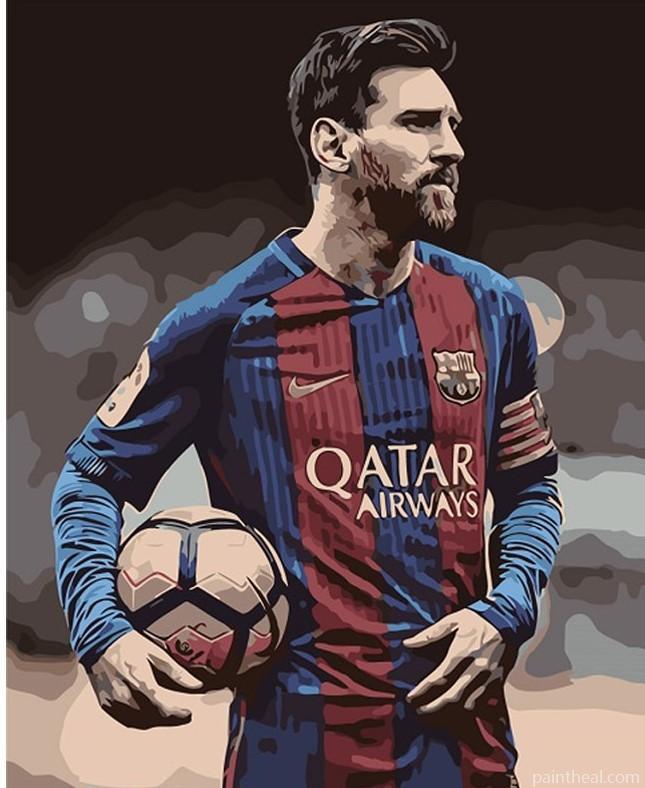 Lionel Messi Barcelona Painting By Numbers Kits
