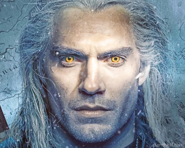 The Witcher Geralt Of Rivia Painting By Numbers Kits