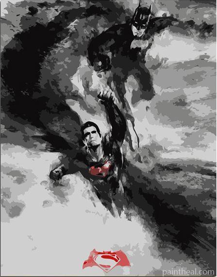 Batman v Superman Painting By Numbers Kits