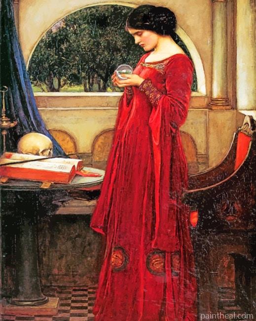 Waterhouse Crystal ball Artwork Painting By Numbers Kits