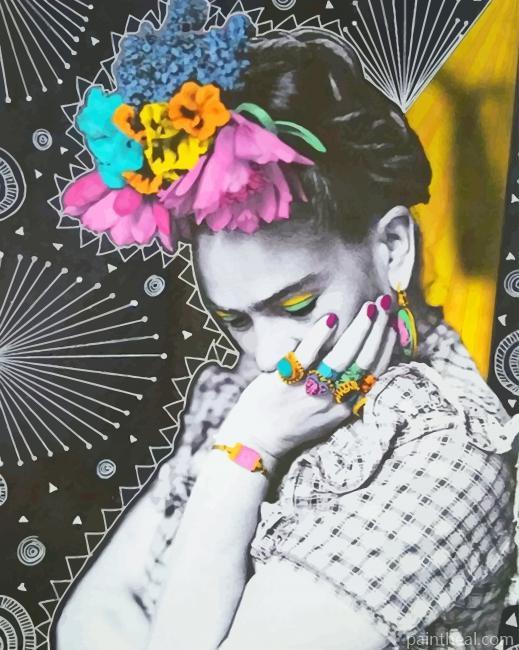 Black And White Frida Kahlo Painting By Numbers Kits