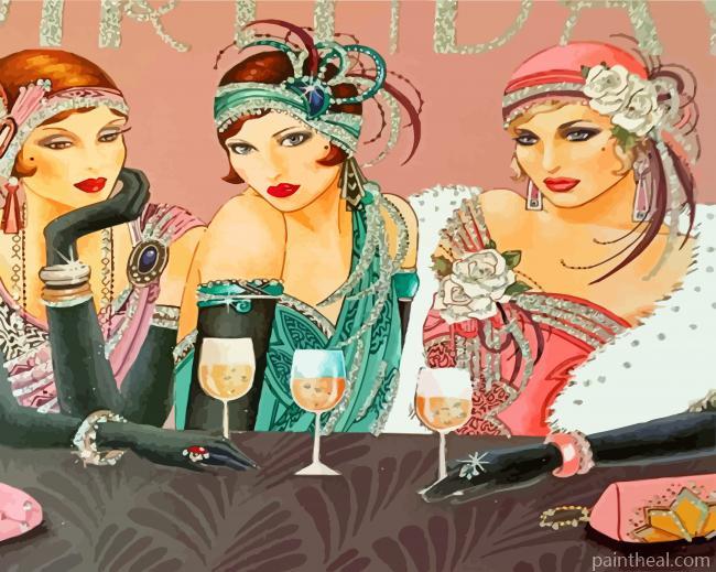 Deco Ladies Celebrating Painting By Numbers Kits