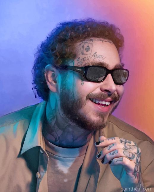 Post Malone American Rapper Painting By Numbers Kits