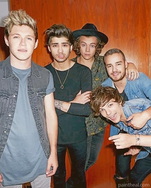 One Direction Band Painting By Numbers Kits