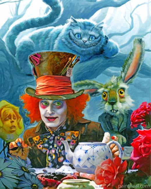 Mad Hatter Movie Painting By Numbers Kits