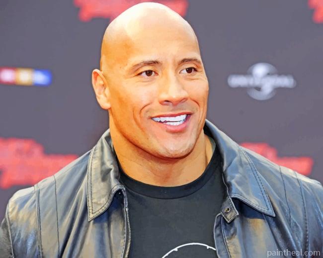Dwayne The Rock Johnson Painting By Numbers Kits
