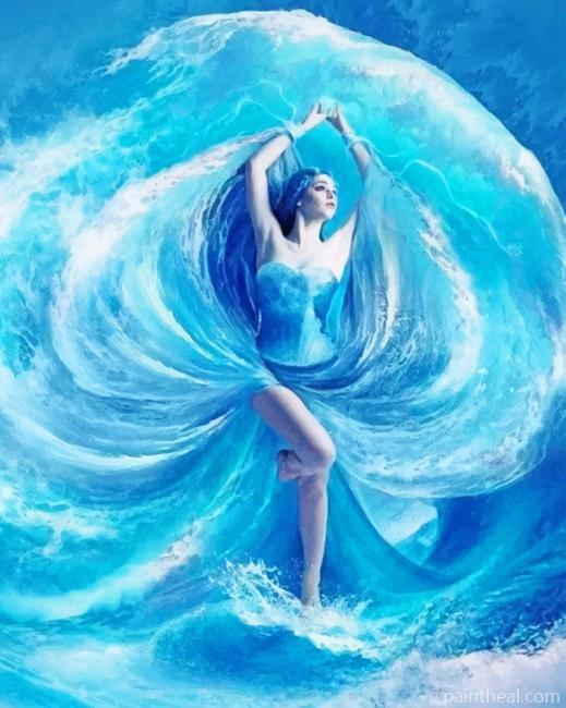Fantasy Water Woman Painting By Numbers Kits