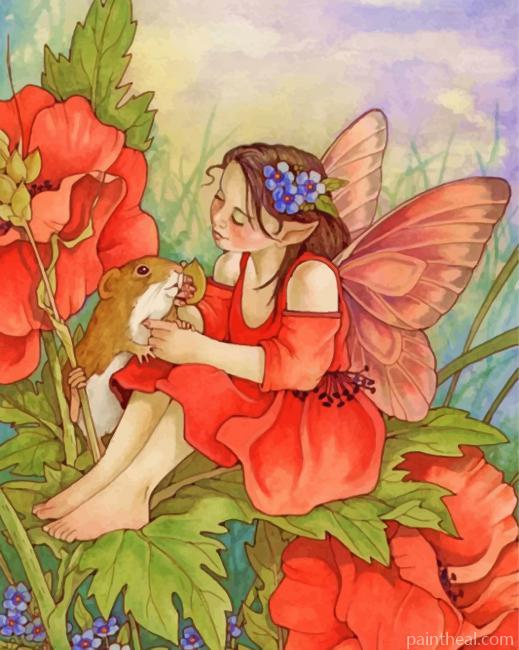 Flower Fairy Painting By Numbers Kits
