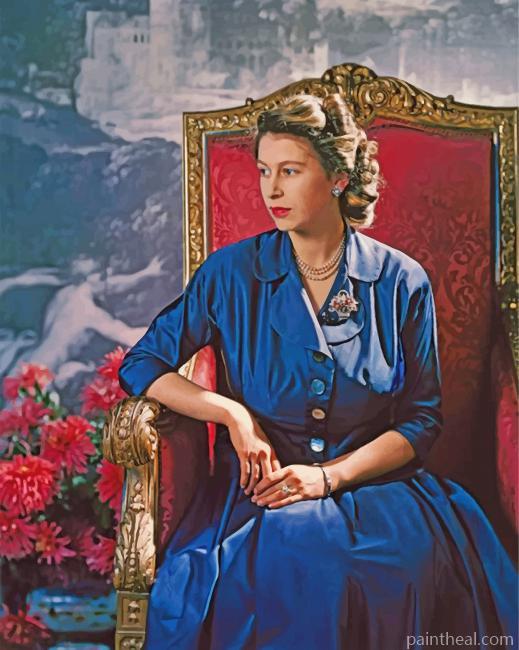 Young Queen Elizabeth Painting By Numbers Kits