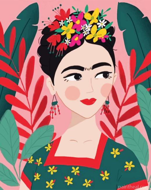 Frida Kahlo Illustration Painting By Numbers Kits