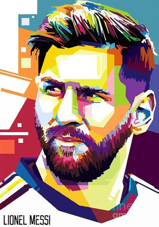 Lionel Messi Pop Art Painting By Numbers Kits