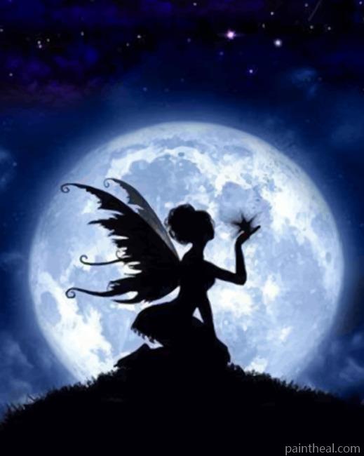 Fairy Silhouette Painting By Numbers Kits