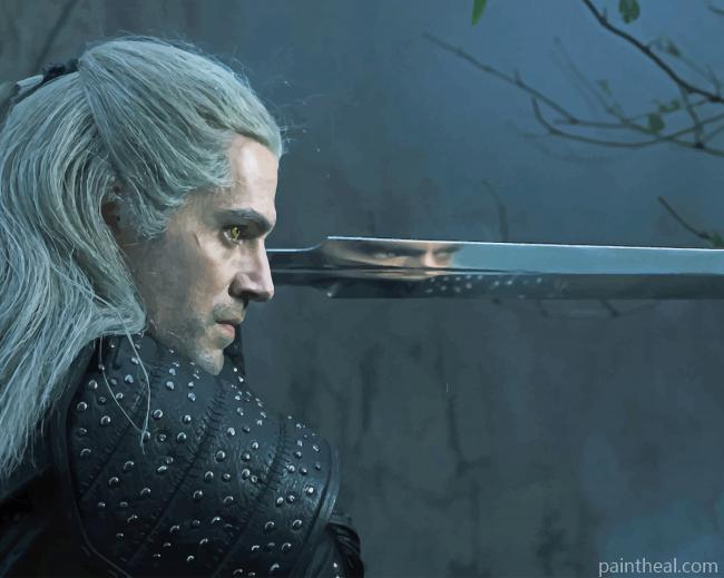 Geralt Of Rivia The Witcher Painting By Numbers Kits