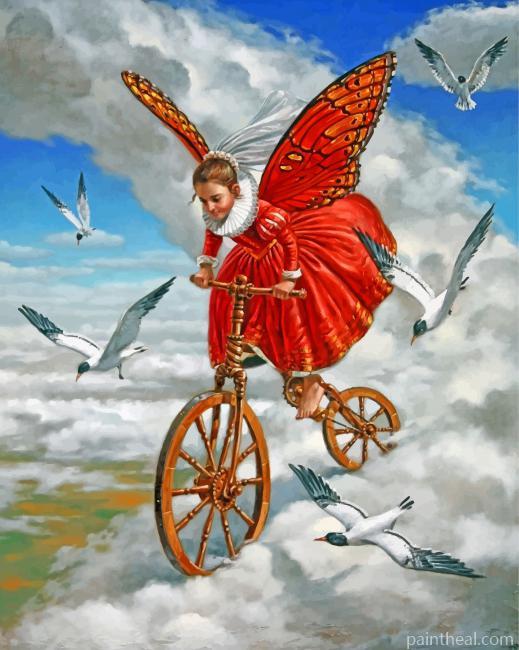 Butterfly Girl Painting By Numbers Kits