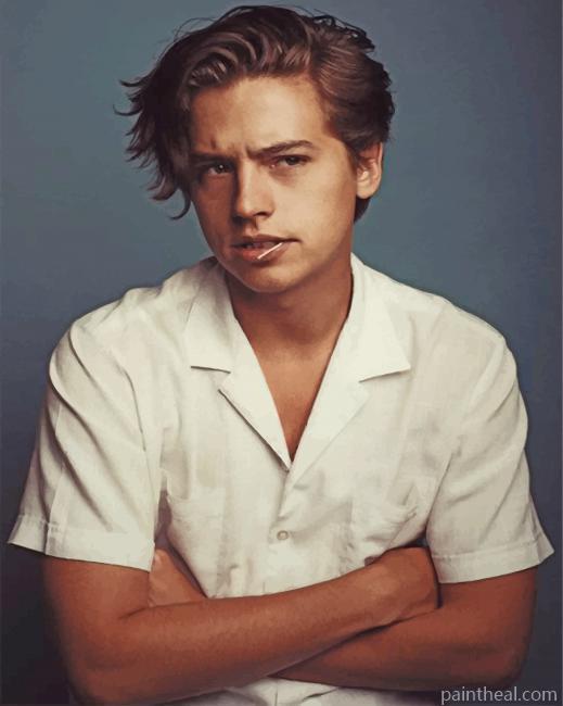 Handsome Cole Sprouse Painting By Numbers Kits