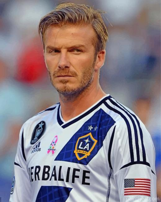 The Professionl Footballer Beckham Painting By Numbers Kits