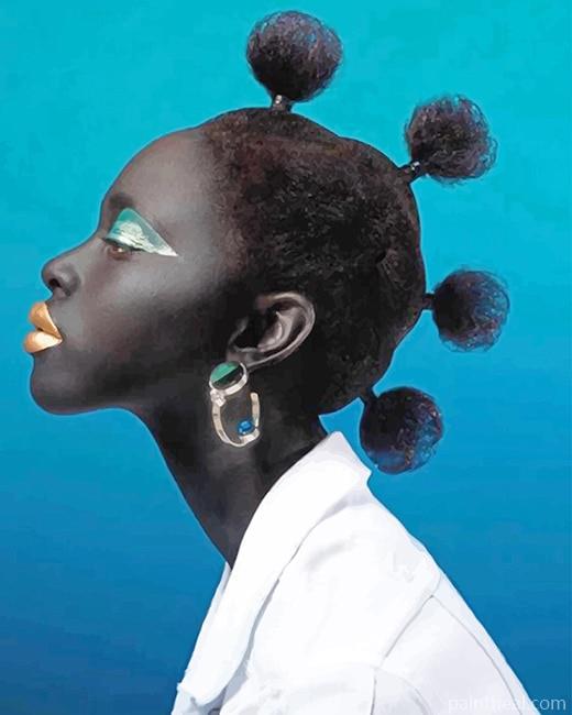 African Stylish Hair Painting By Numbers Kits