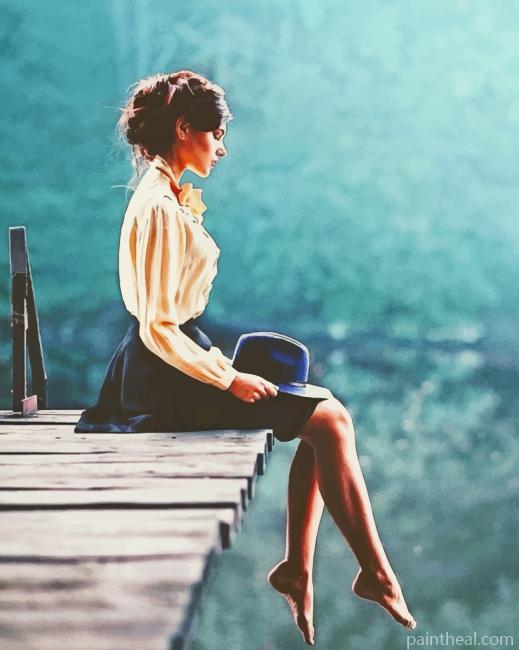 Lonely Woman Painting By Numbers Kits