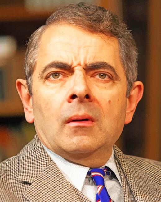 English Actor Rowan Atkinson Painting By Numbers Kits