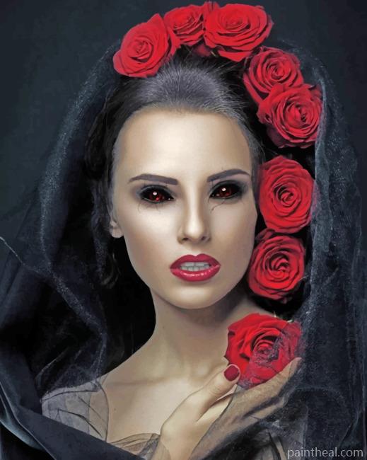 Gothic Woman Painting By Numbers Kits