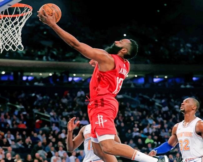 James Harden Playing Painting By Numbers Kits