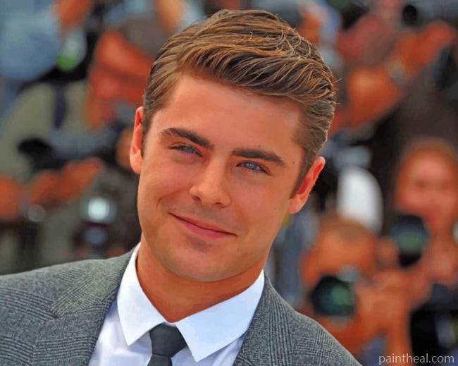 Actor Zac Efron Painting By Numbers Kits
