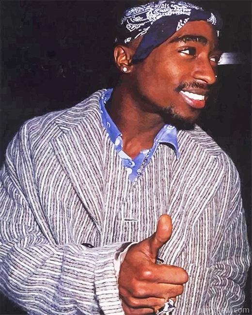 Tupac Thumps Up Painting By Numbers Kits