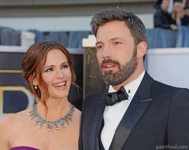 Ben Affleck And His Wife Jennifer Painting By Numbers Kits