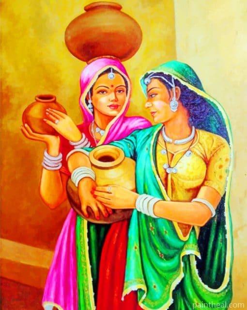 Indian Women – 5D Diamond Paintings Painting By Numbers Kits