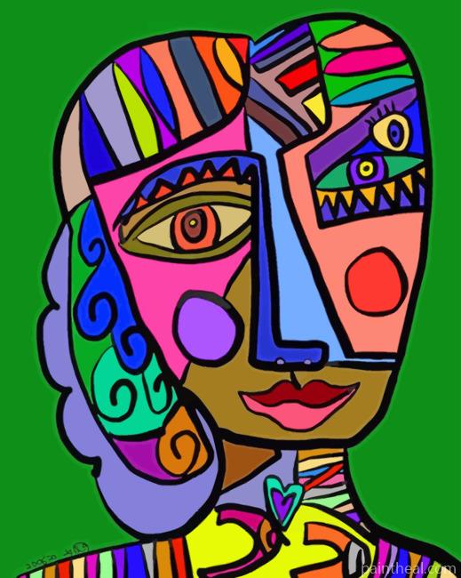 Aesthetic Abstract Face – 5D Diamond Painting Painting By Numbers Kits