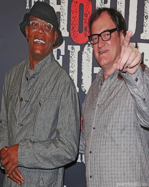 Samuel Jackson And Tarantino Painting By Numbers Kits